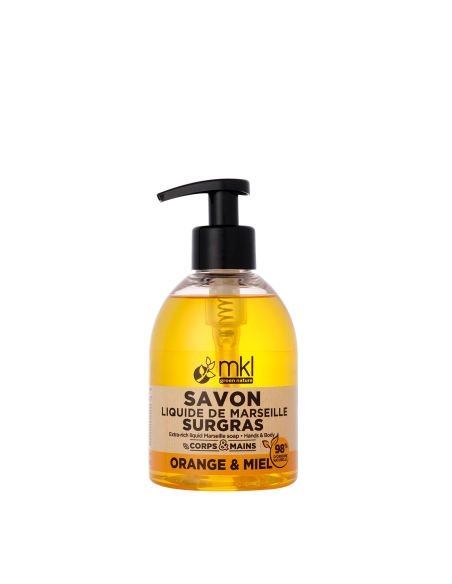 Extra-rich liquid Marseille soap - Orange and Honey