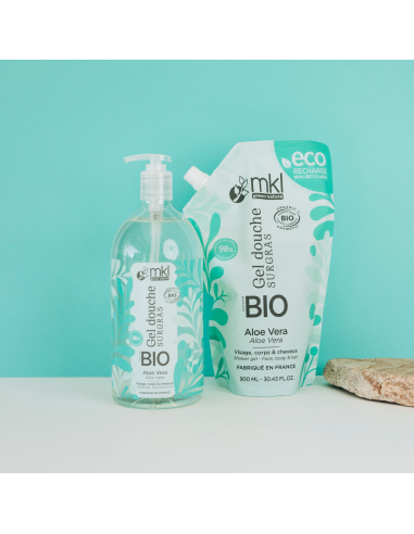 Gel douche certifié BIO 1L - Aloe vera
