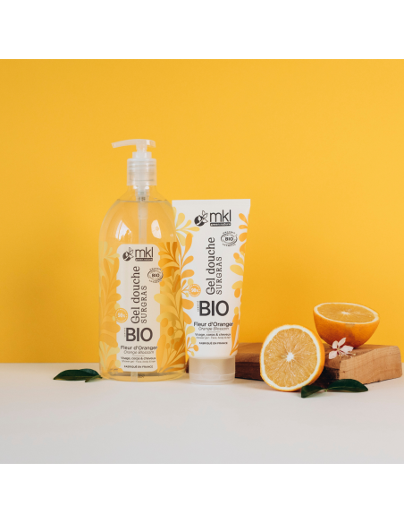 Gel douche certifié BIO 1L - Fleurs d'oranger