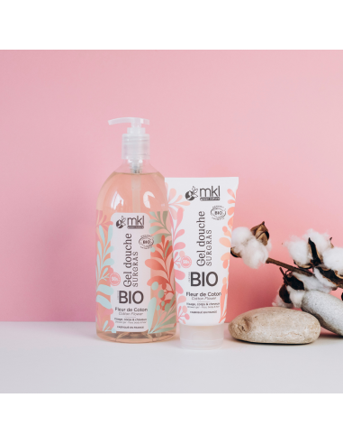 Gel douche certifié BIO 1L - Fleur de coton