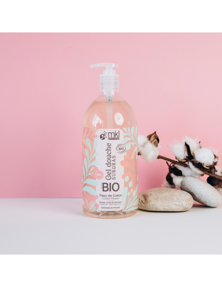 Certified organic shower gel – Cotton flower