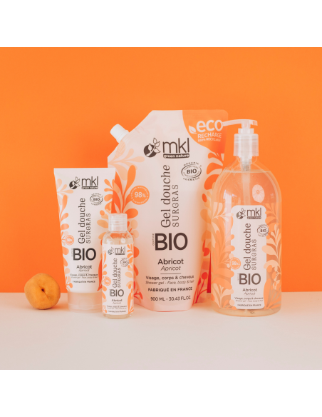 Certified organic shower gel 200 ml – Apricot