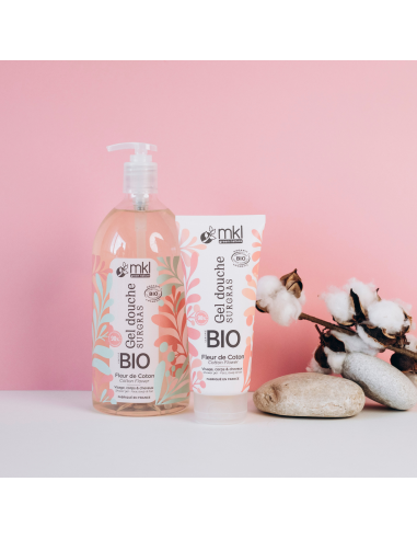 Gel douche certifié BIO 200ml - Fleur de coton