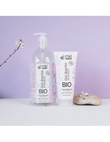 Gel douche certifié BIO 200ml - Fleur blanche