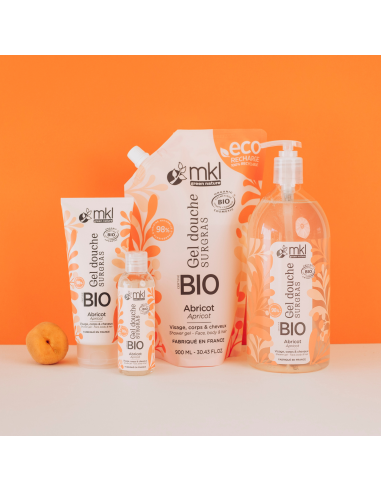 Gel douche certifié BIO 100ml - Abricot