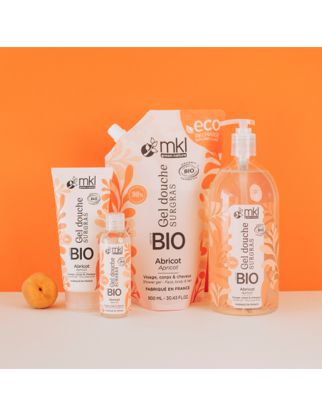 Gel douche certifié BIO 100ml - Abricot