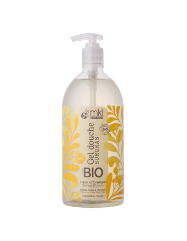 Gel douche certifié BIO 1L - Fleurs d'oranger