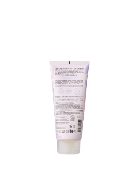 Gel douche certifié BIO 200ml - Fleur blanche
